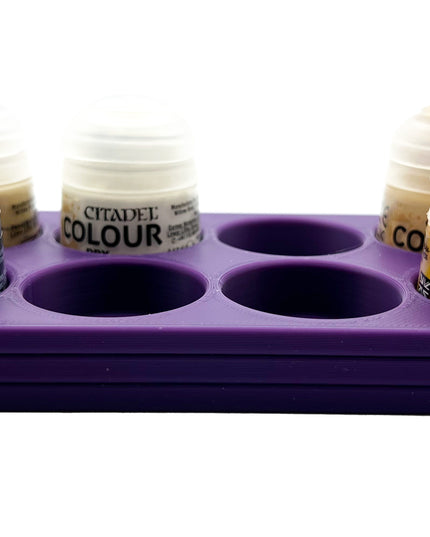 Citadel Colour 33mm Paint Bottle Holder - Holds 8 Citadel Colour 33mm Bottles - With Anti-Slip Rubber Feet - 3D Printed