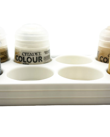 Citadel Colour 33mm Paint Bottle Holder - Holds 8 Citadel Colour 33mm Bottles - With Anti-Slip Rubber Feet - 3D Printed