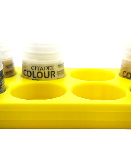 Citadel Colour 33mm Paint Bottle Holder - Holds 8 Citadel Colour 33mm Bottles - With Anti-Slip Rubber Feet - 3D Printed