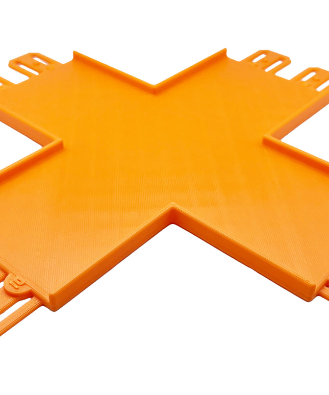 Jeff Did It! - Hot Wheels Monster Truck - 2 Lane 4 Way Crossing Crisscross Crash - 3D Printed - Designed and Made in the USA