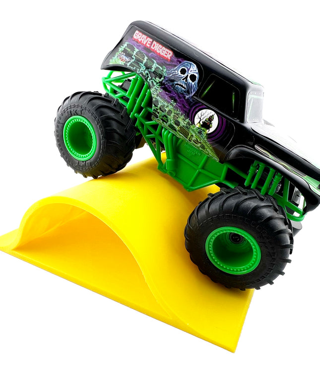 1/24th Monster Truck Jump / Roll Over Ramp D - Works as Display Stand - Includes Anti Slip Rubber Feet