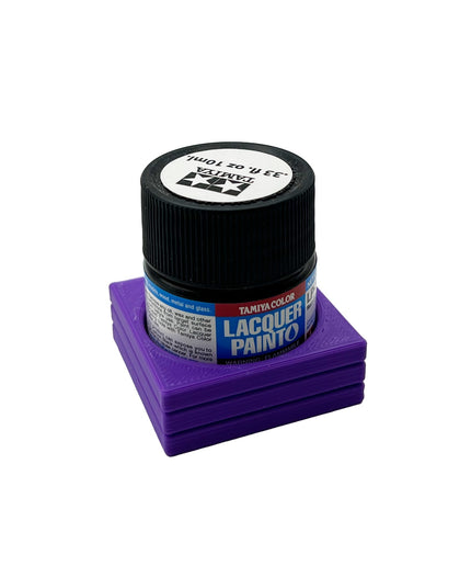 Tamiya 10ml Paint Bottle Holder - Holds 1 Tamiya 10ml Bottle with Anti-Slip Rubber Feet - 3d Printed