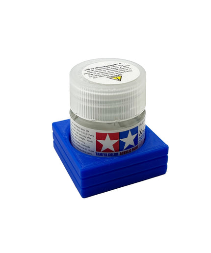 Tamiya 10ml Paint Bottle Holder - Holds 1 Tamiya 10ml Bottle with Anti-Slip Rubber Feet - 3d Printed