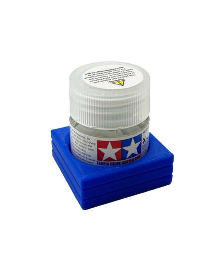 Tamiya 10ml Paint Bottle Holder - Holds 1 Tamiya 10ml Bottle with Anti-Slip Rubber Feet - 3d Printed