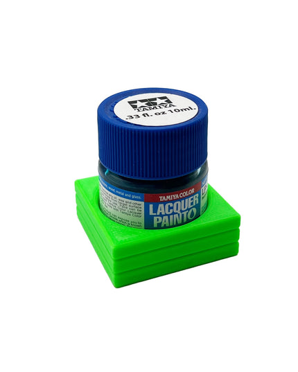Tamiya 10ml Paint Bottle Holder - Holds 1 Tamiya 10ml Bottle with Anti-Slip Rubber Feet - 3d Printed