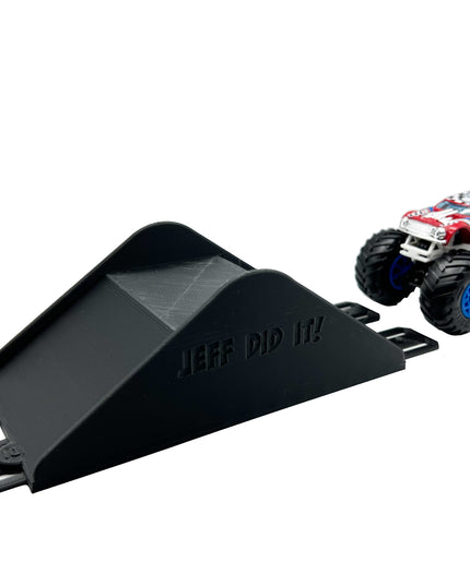 Jeff Did It! - Hot Wheels Monster Truck - 2 Lane Table Top Jump - 3D Printed - Designed and Made in the USA