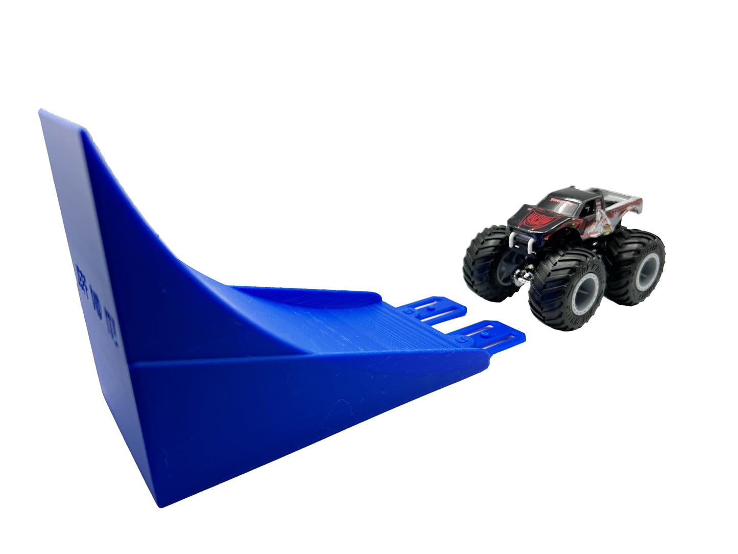 Jeff Did It! - Hot Wheels Monster Truck - 2 Lane Stunt Ramp - 3D Printed - Designed and Made in the USA