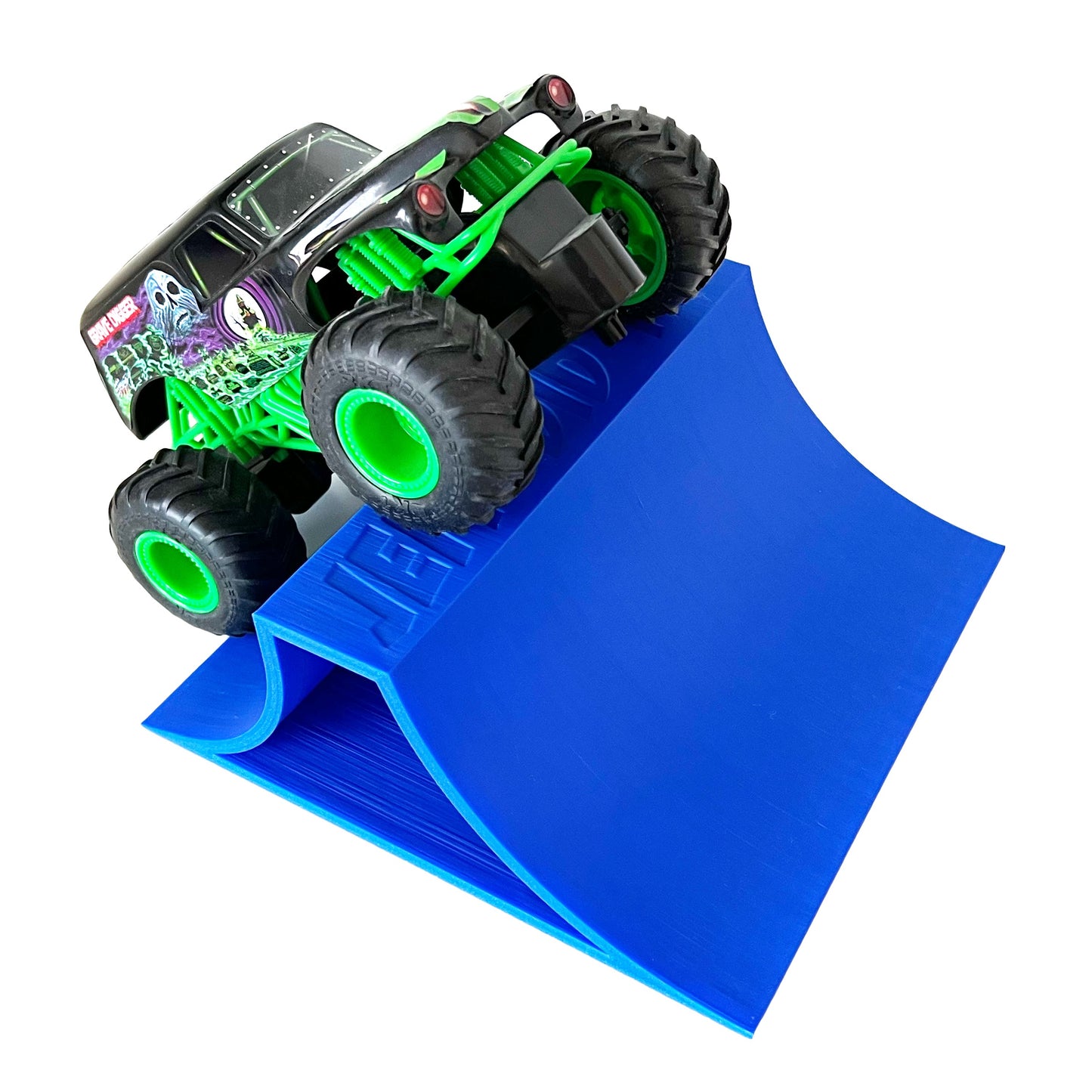 1/24th Monster Truck Stunt Ramp A - Works as Display Stand - Includes Anti Slip Rubber Feet - Catch Big Air!