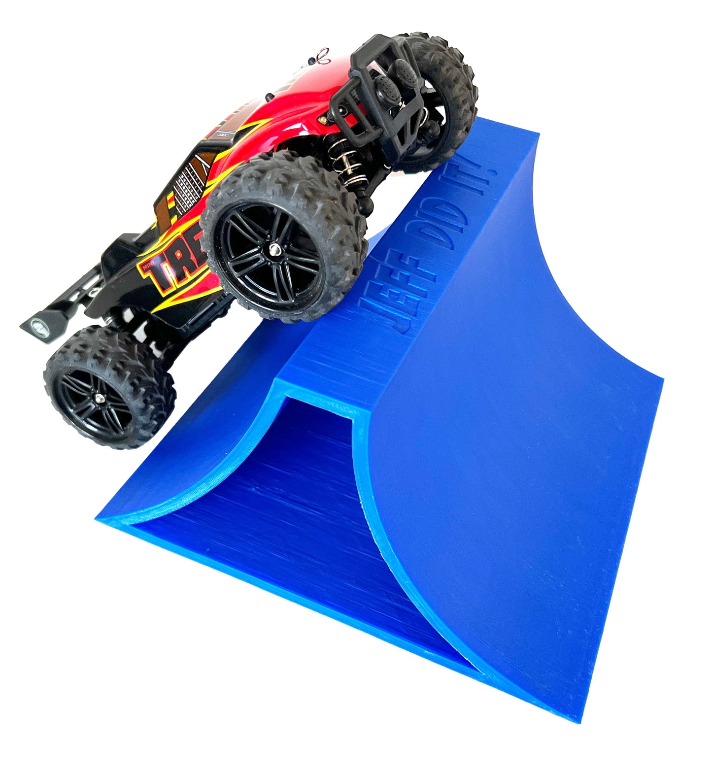 1/24th Monster Truck Stunt Ramp B - Works as Display Stand - Includes Anti Slip Rubber Feet - Catch Big Air!