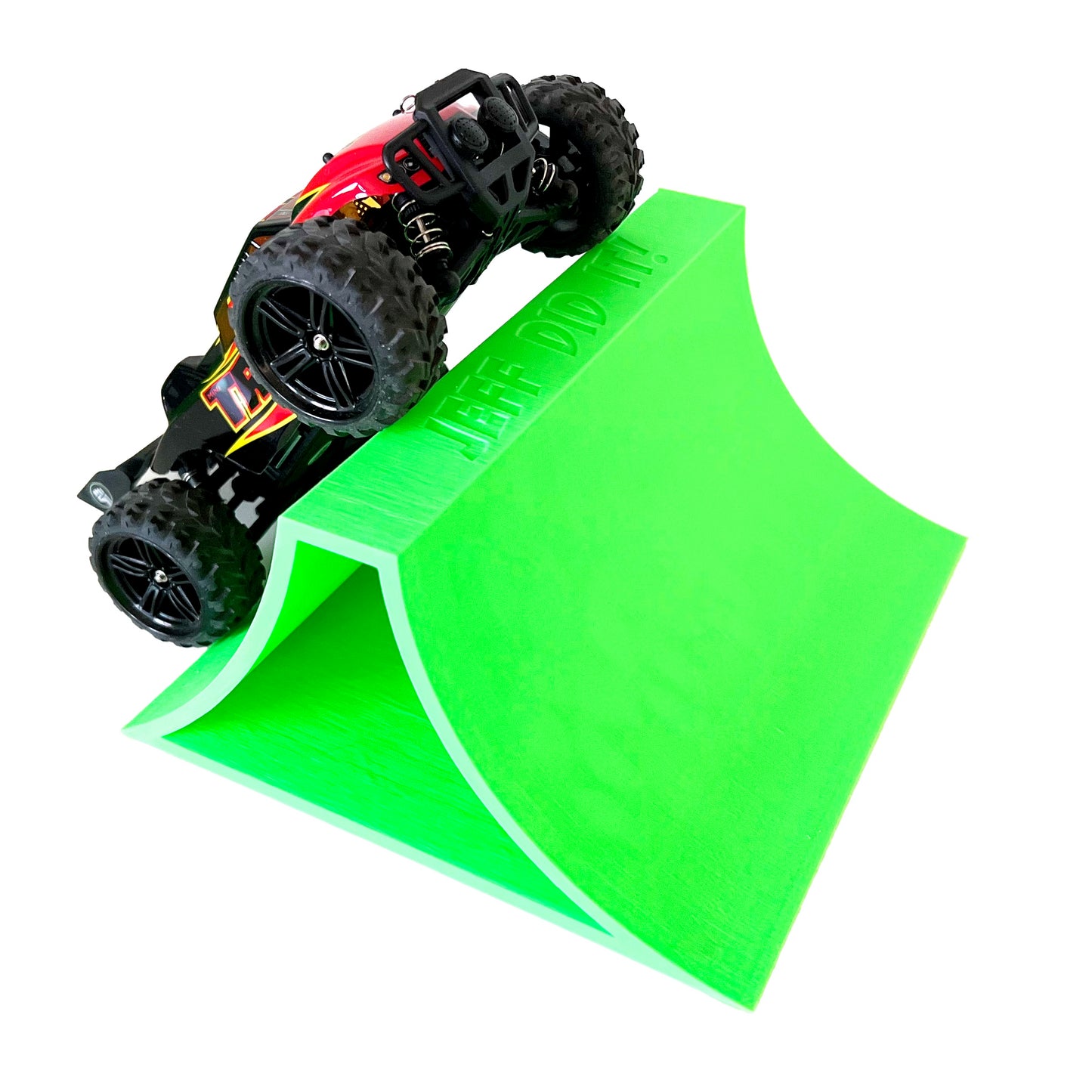 1/24th Monster Truck Stunt Ramp B - Works as Display Stand - Includes Anti Slip Rubber Feet - Catch Big Air!