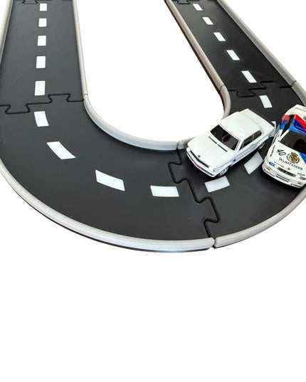 Jeff Did It - nano RC Sq Oval 2 Lane Track Set - 3 Color - HPI nano and other nano RC's & Hot Wheels, Match Box and 1/64 Scale Cars Trucks
