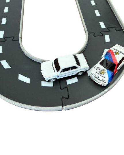 Jeff Did It - nano RC Sq Oval 2 Lane Track Set - 3 Color - HPI nano and other nano RC's & Hot Wheels, Match Box and 1/64 Scale Cars Trucks