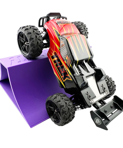 1/24th Monster Truck Stunt Ramp A - Works as Display Stand - Includes Anti Slip Rubber Feet - Catch Big Air!