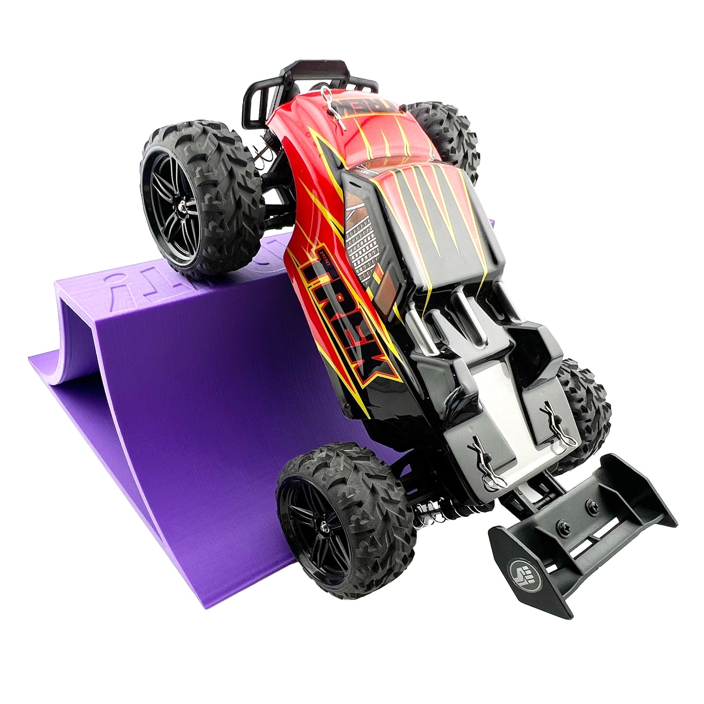 1/24th Monster Truck Stunt Ramp A - Works as Display Stand - Includes Anti Slip Rubber Feet - Catch Big Air!