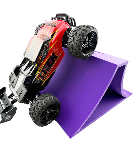 1/24th Monster Truck Stunt Ramp B - Works as Display Stand - Includes Anti Slip Rubber Feet - Catch Big Air!