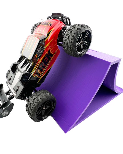 1/24th Monster Truck Stunt Ramp B - Works as Display Stand - Includes Anti Slip Rubber Feet - Catch Big Air!
