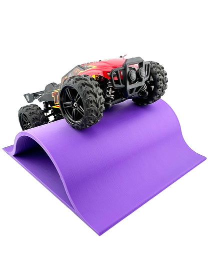 1/24th Monster Truck Jump / Roll Over Ramp D - Works as Display Stand - Includes Anti Slip Rubber Feet