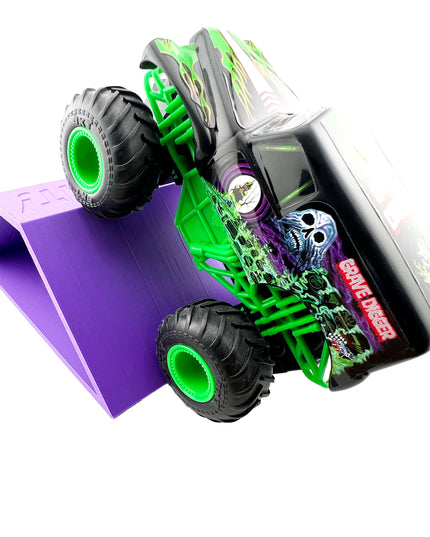 1/24th Monster Truck Jump / Roll Over Ramp F - Works as Display Stand - Includes Anti Slip Rubber Feet