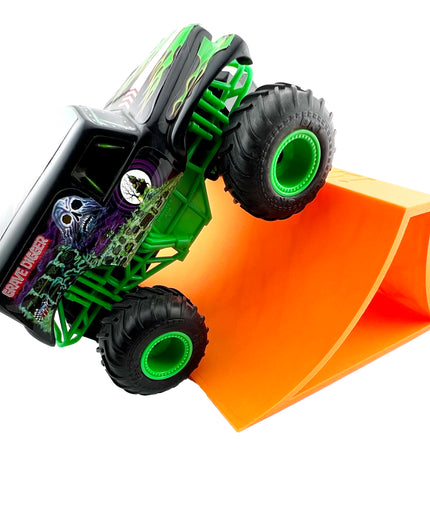 1/24th Monster Truck Stunt Ramp B - Works as Display Stand - Includes Anti Slip Rubber Feet - Catch Big Air!