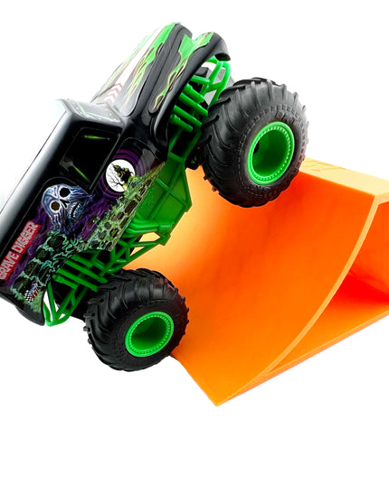 1/24th Monster Truck Stunt Ramp B - Works as Display Stand - Includes Anti Slip Rubber Feet - Catch Big Air!