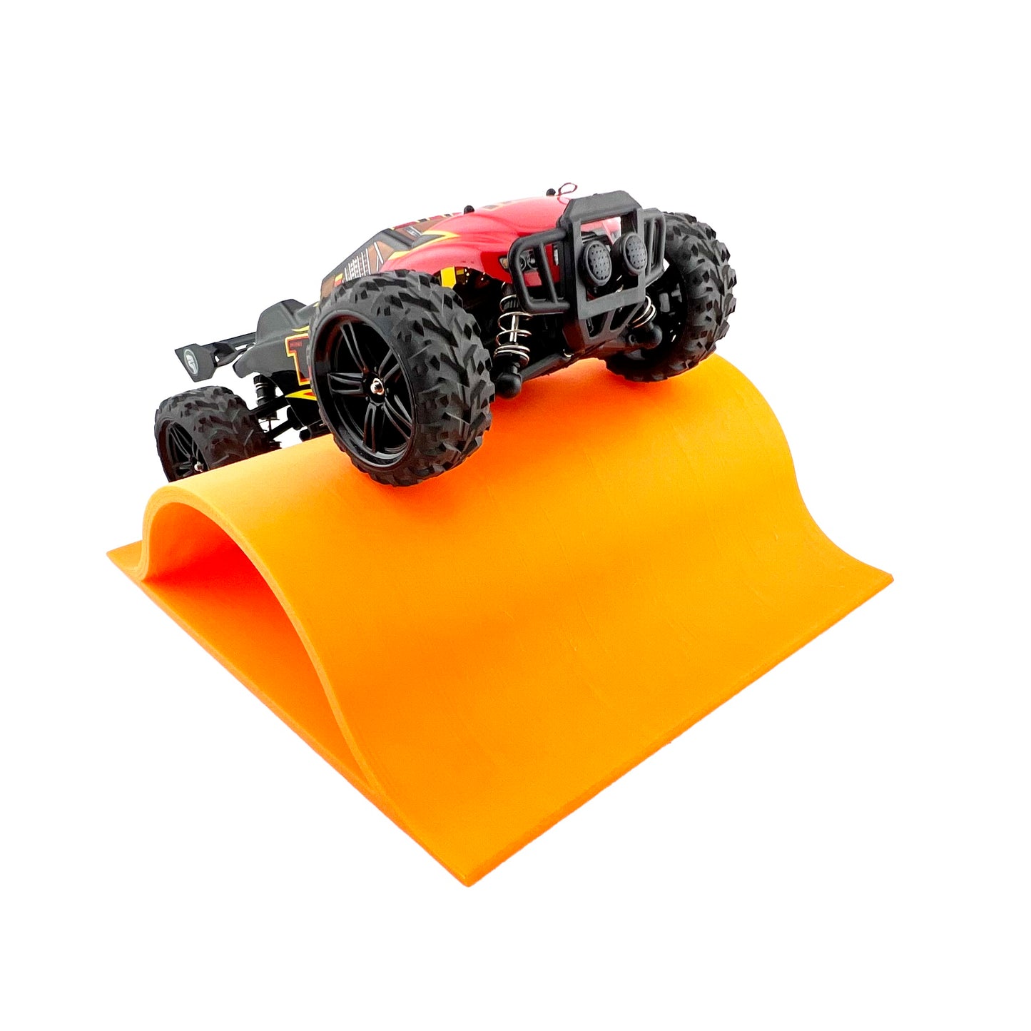 1/24th Monster Truck Jump / Roll Over Ramp D - Works as Display Stand - Includes Anti Slip Rubber Feet