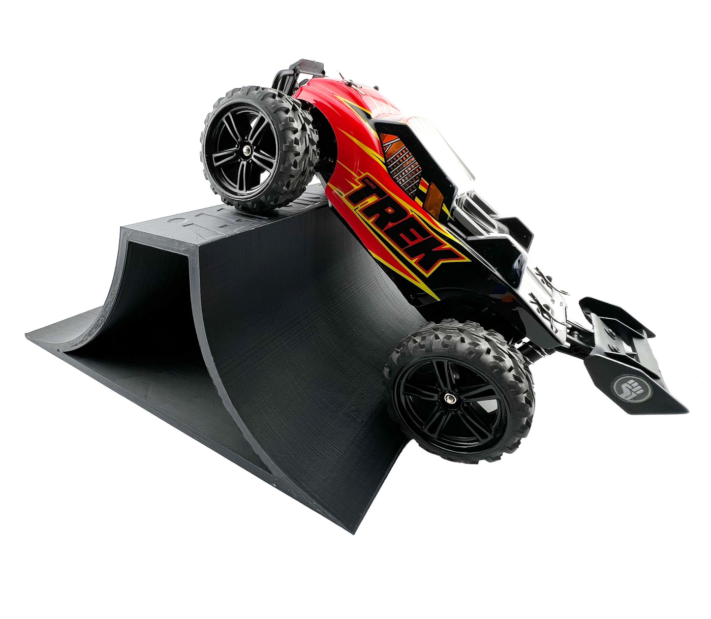 1/24th Monster Truck Stunt Ramp A - Works as Display Stand - Includes Anti Slip Rubber Feet - Catch Big Air!