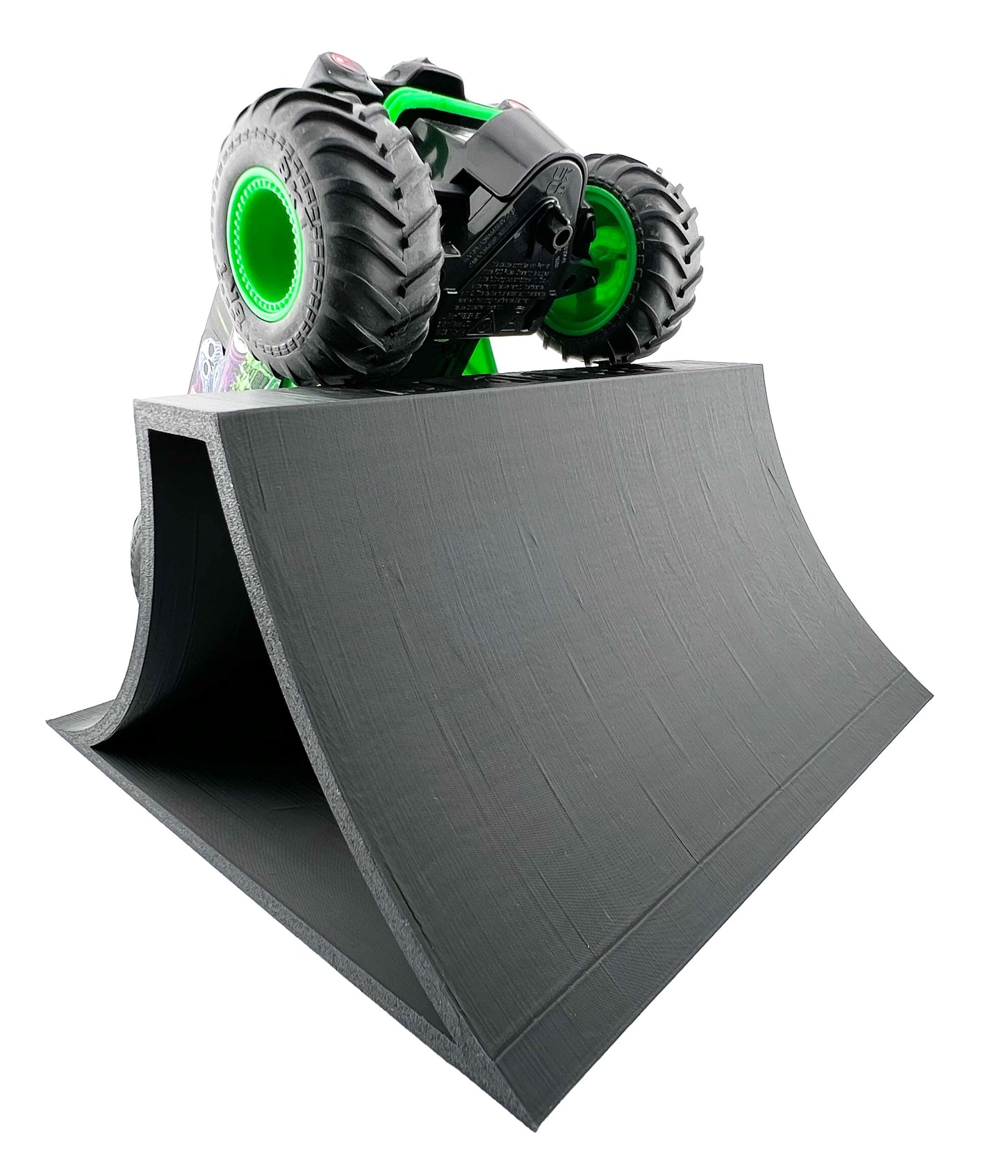 1/24th Monster Truck Stunt Ramp B - Works as Display Stand - Includes Anti Slip Rubber Feet - Catch Big Air!