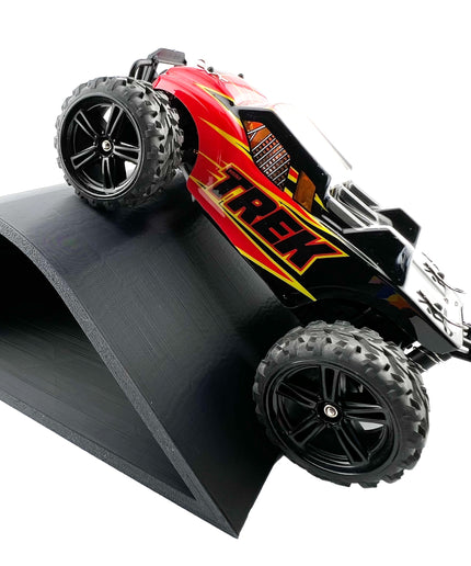 1/24th Monster Truck Jump / Roll Over Ramp C - 200mm Wide - Works as Display Stand - Includes Anti Slip Rubber Feet