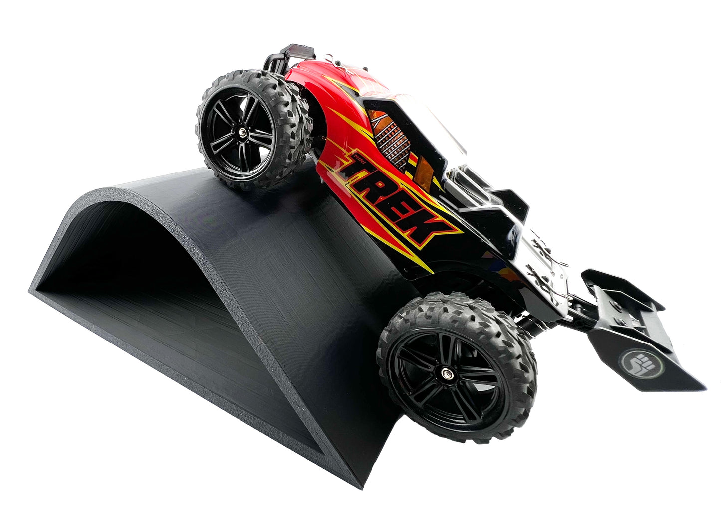 1/24th Monster Truck Jump / Roll Over Ramp C - 200mm Wide - Works as Display Stand - Includes Anti Slip Rubber Feet