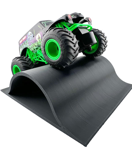 1/24th Monster Truck Jump / Roll Over Ramp D - Works as Display Stand - Includes Anti Slip Rubber Feet