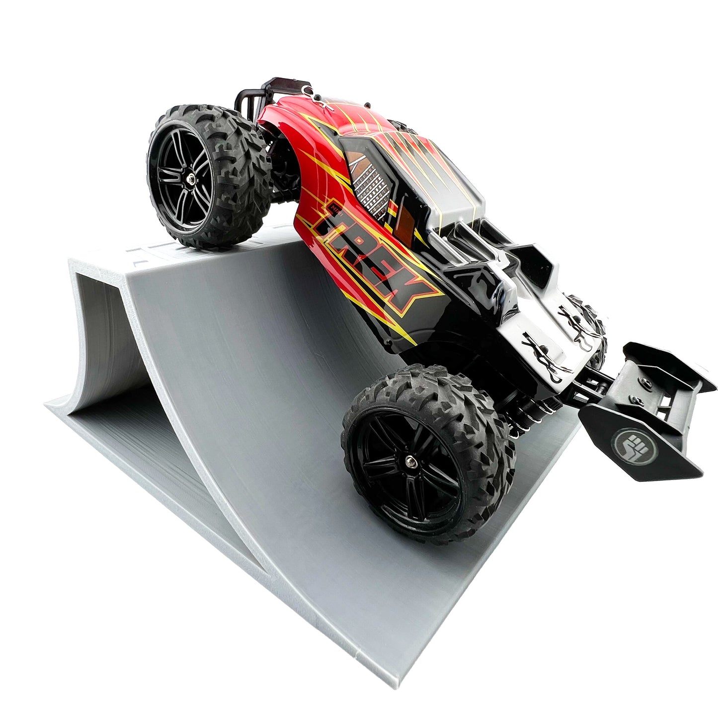 1/24th Monster Truck Stunt Ramp A - Works as Display Stand - Includes Anti Slip Rubber Feet - Catch Big Air!