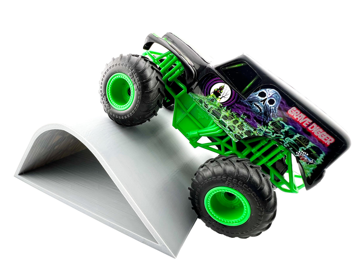 1/24th Monster Truck Jump / Roll Over Ramp C - 200mm Wide - Works as Display Stand - Includes Anti Slip Rubber Feet