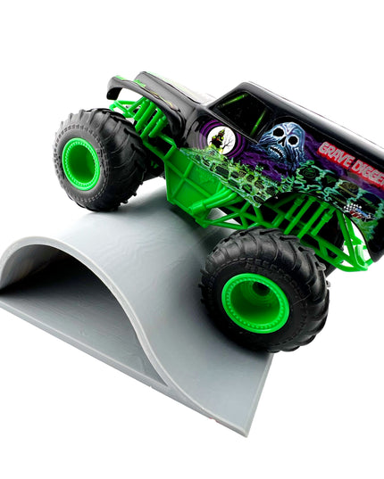1/24th Monster Truck Jump / Roll Over Ramp D - Works as Display Stand - Includes Anti Slip Rubber Feet