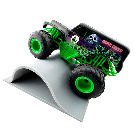 1/24th Monster Truck Jump / Roll Over Ramp D - Works as Display Stand - Includes Anti Slip Rubber Feet