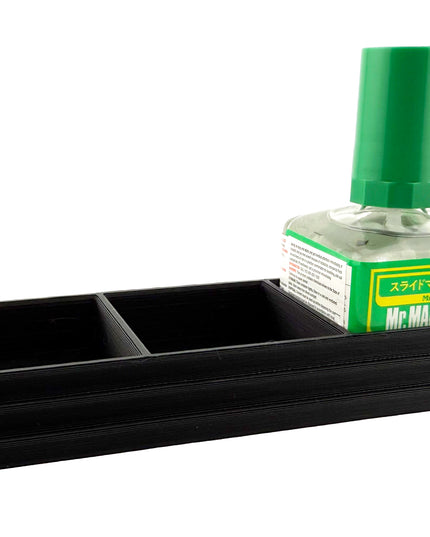 Anti-Tip 3D Printed Mr Hobby Cement Glue Weathering Triple Bottle Holder with Rubber Feet