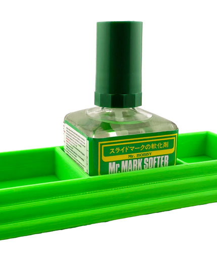 Anti-Tip 3D Printed Mr Hobby Cement Glue Weathering Triple Bottle Holder with Rubber Feet