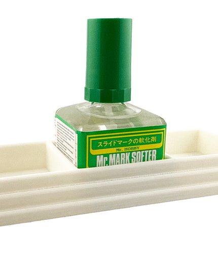 Anti-Tip 3D Printed Mr Hobby Cement Glue Weathering Triple Bottle Holder with Rubber Feet