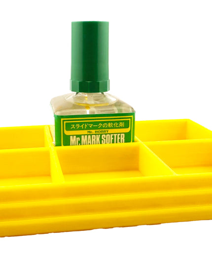 Anti-Tip 3D Printed Mr Hobby Cement Glue Weathering 6 Bottle Holder with Rubber Feet