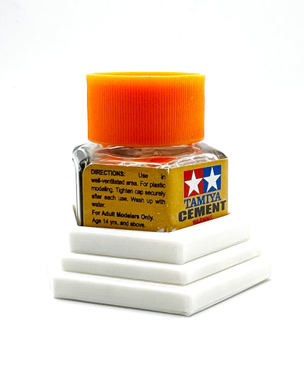 Tamiya Anti-Tip Glue Bottle Holder Hex Style with Anti-Slip Rubber Feet - 3D Printed - Designed & Made in the USA - 87012