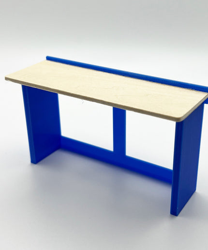 1/18 Scale 6 Foot Work Bench with Real Wood Top Surface Perfect Edition for your Scale Garage, Doll house or Diorama