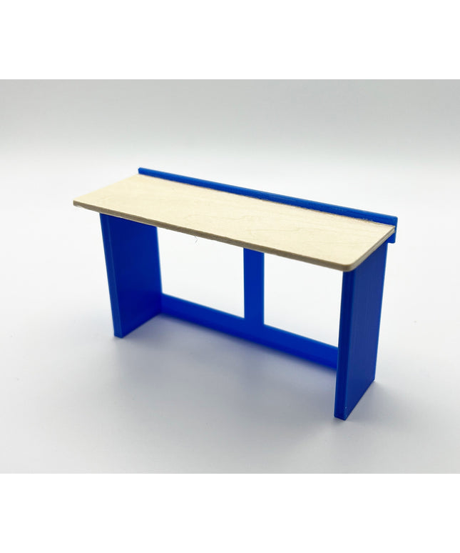 1/18 Scale 6 Foot Work Bench with Real Wood Top Surface Perfect Edition for your Scale Garage, Doll house or Diorama