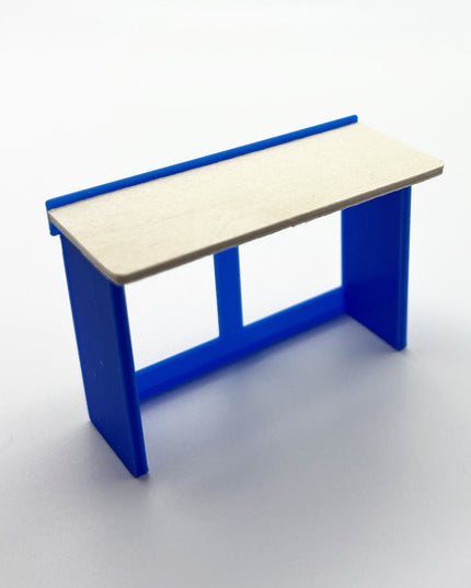 1/24 Scale 5 Foot Work Bench with Real Wood Top Surface Perfect Edition for your Scale Garage, Doll house or Diorama
