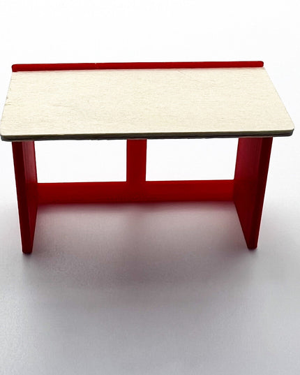 1/24 Scale 5 Foot Work Bench with Real Wood Top Surface Perfect Edition for your Scale Garage, Doll house or Diorama