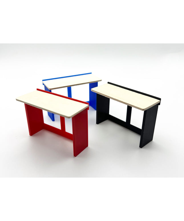1/24 Scale 5 Foot Work Bench with Real Wood Top Surface Perfect Edition for your Scale Garage, Doll house or Diorama