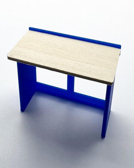 1/24 Scale 4 Foot Work Bench with Real Wood Top Surface Perfect Edition for your Scale Garage, Doll house or Diorama