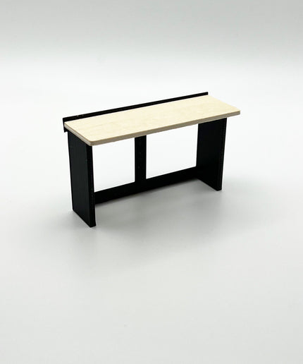 1/24 Scale 6 Foot Work Bench with Real Wood Top Surface Perfect Edition for your Scale Garage, Doll house or Diorama