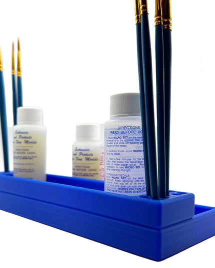 Microscale Industries Bottle Set Holder 1 oz Bottle Micro Series with Anti-Slip Rubber Feet - Holds 11 Bottles - Micro Sol Micro Coat