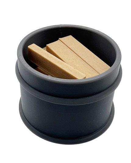 1/10 Scale Fire Pit 1/2 Barrel Check the Video - Flickers Just like the real thing - Includes Tea light and scale 2 x 4's