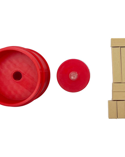 1/10 Scale Fire Pit 1/2 Barrel Check the Video - Flickers Just like the real thing - Includes Tea light and scale 2 x 4's