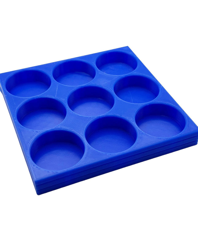 Tamiya 10ml Paint Bottle Holder - Holds 9 Tamiya 10ml Bottles with Anti-Slip Rubber Feet - 3d Printed